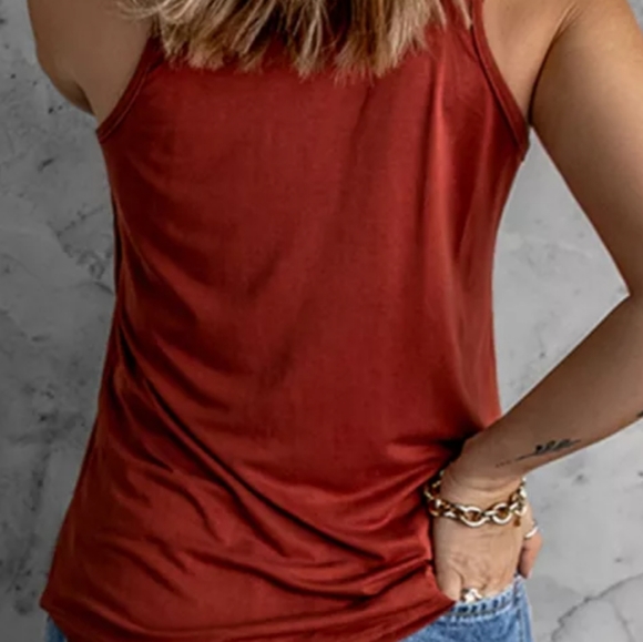 ♥️New boutique Wine red ladder tank - Picture 5 of 9